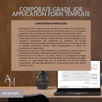 Job Application Form Template
