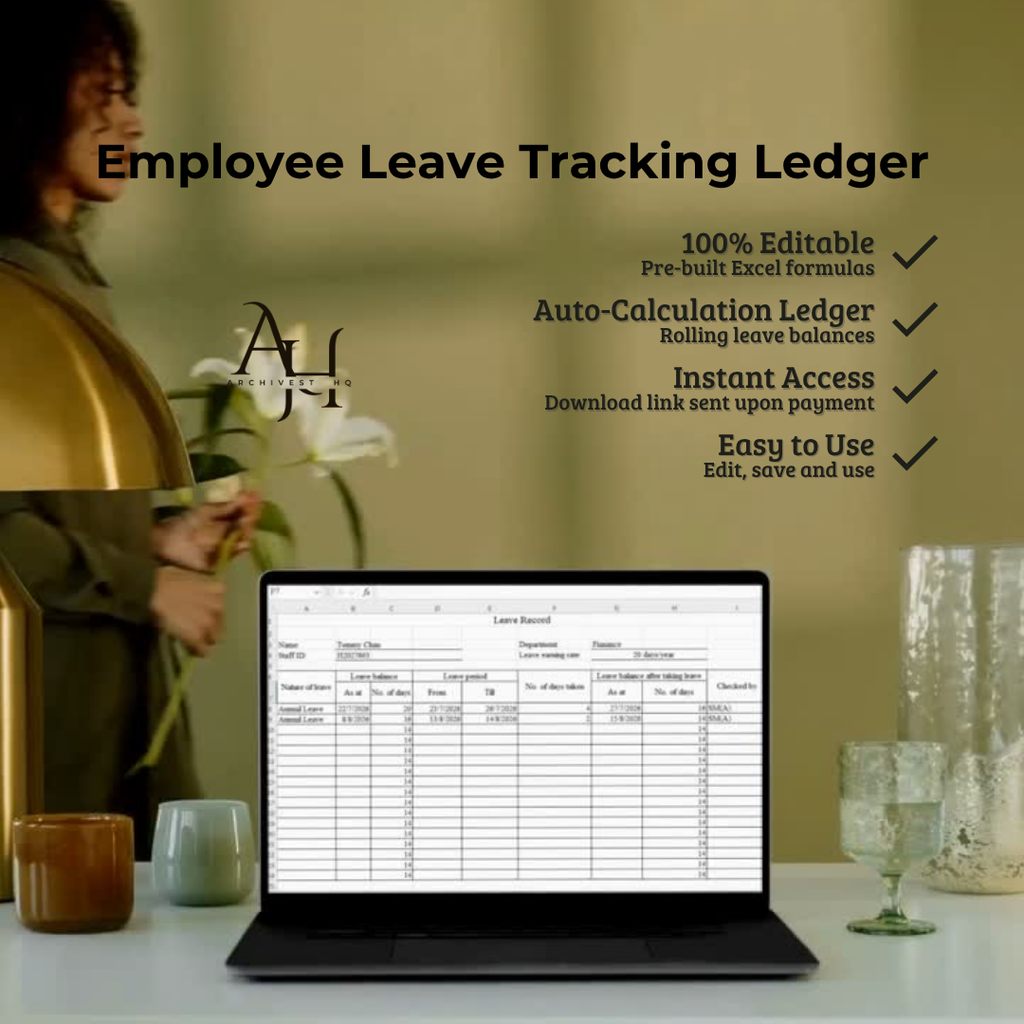 Employee Leave Tracking Ledger