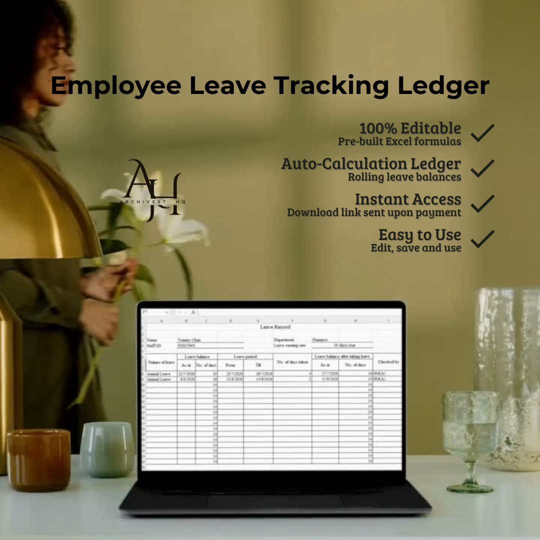Employee Leave Tracking Ledger