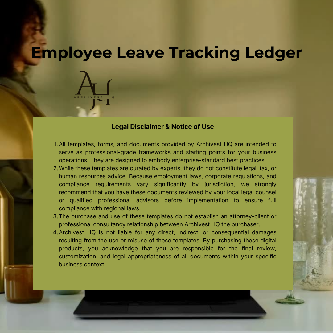 Employee Leave Tracking Ledger
