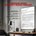Fire Safety Notice Template