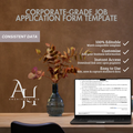 Job Application Form Template